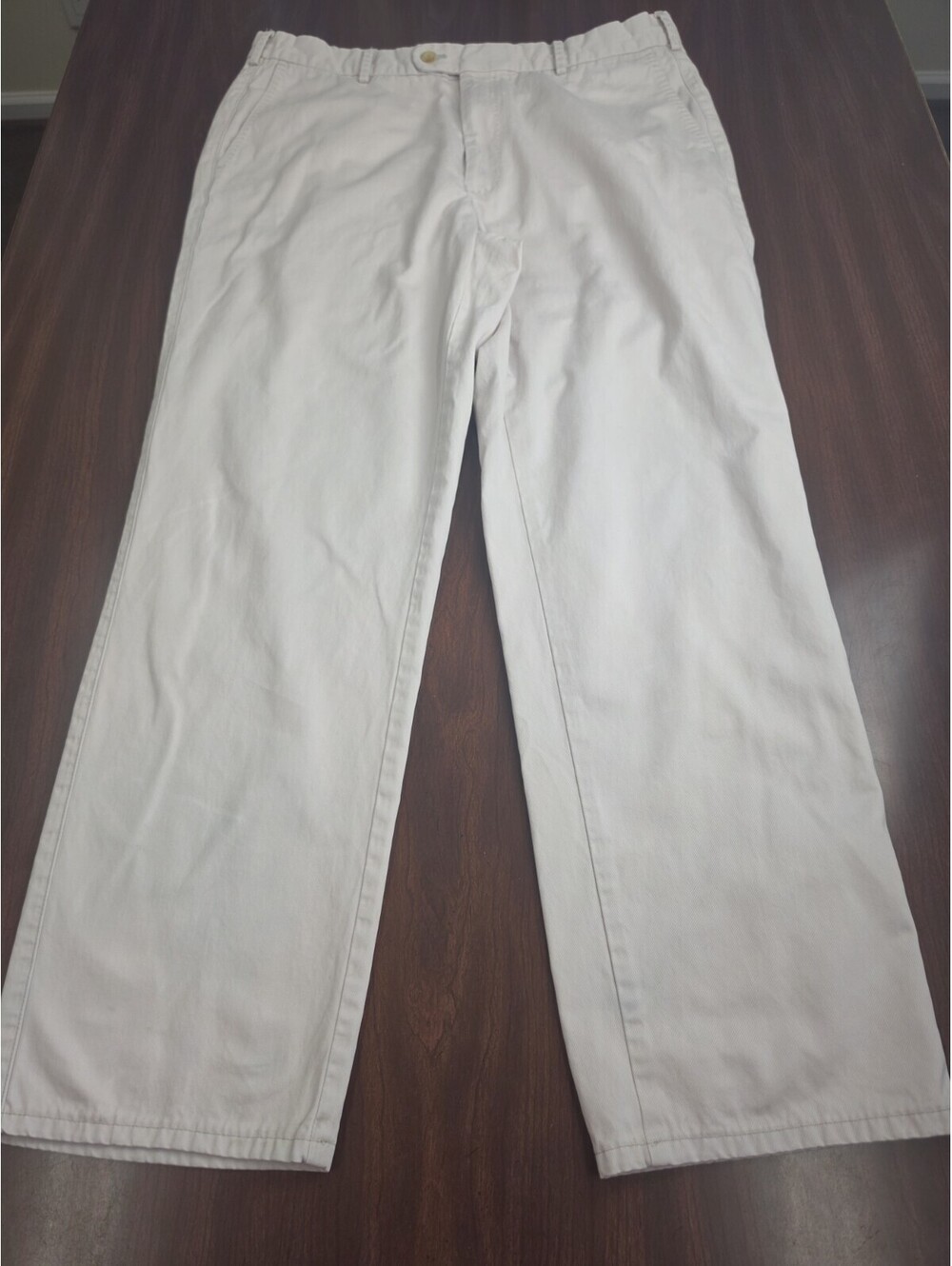 Peter Millar Mens Beige Tan 100% Pima Cotton Chino Pants SZ36 Flat Front Classic